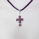 Small Cross - Anahita-Purple Suedine - 1